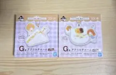 一番くじ　夏目友人帳　ニャンコ先生と焼きたてパン　G賞　アクリルチャーム