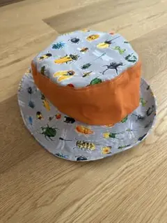 子供　帽子　昆虫プリント バケットハット
