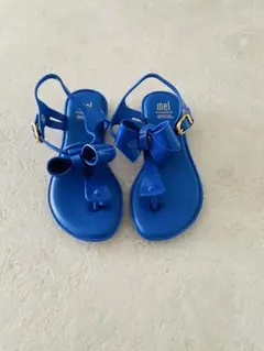 ⭐️melissa 青 リボンサンダル　17.5cm⭐️