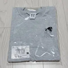 特別展 蔦屋重三郎展 Tシャツ 婦女人相十品 ポッピンを吹く娘 グレー Sサイズ