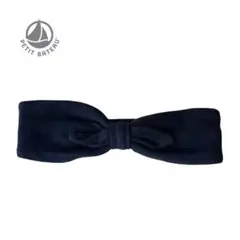 PETIT BATEAU ヘアバンド 18/36m ネイビー 無地