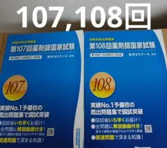 薬ゼミ薬剤師国家試験過去問 回数別既出問題集107,108回
