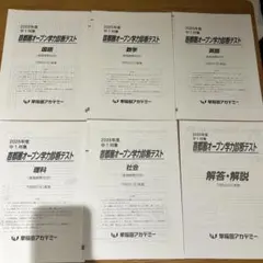 2025年度 中一対象 首都圏オープン学力診断テスト 五教科 早稲アカ