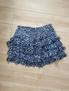 ヒョウ柄フリルスカート