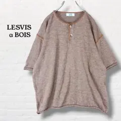 LESVIS a BOIS アバハウス☆半袖ニットカットソー 麻57%【L相当】