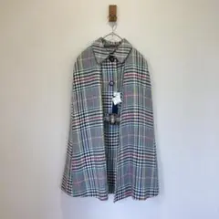 Lily Brown 新品 ケープコート レイヤード チェック 腰ベルト
