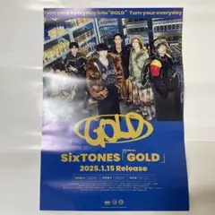 Golden SixTONES B３サイズポスター　貴重非売品　ラスト1 日テレ Golden SixTONES ポスター B3Ver - メルカリ