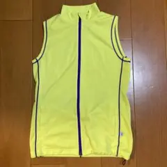 cw-xイエロー ノースリーブランニングベスト
