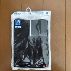 新品　ユニクロ　エアリズム　UVカットレギンス　10分丈ブラック　M