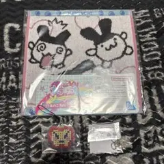 たまごっち　一番くじ　ハンドタオル　きらきらラバーチャーム　明治　おやじっち