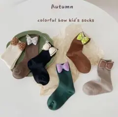 3点セット リボン 靴下 Lサイズ 18~20cm 女の子 キッズ