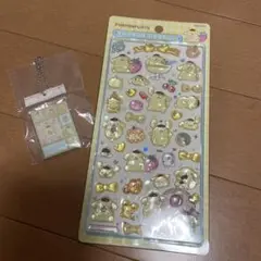 ポムポムプリン ボンボンドロップシール　サンリオ　タイルシールミニチュアチャーム