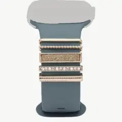 5個　Apple Watch ベルト　アクセサリー　チャーム　ゴールド