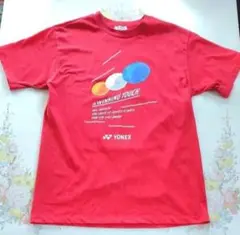 YONEX スポーツ Tシャツ 半袖 古着 レッド Sサイズ ヨネックス