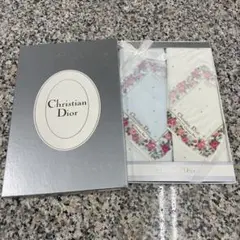 Christian Dior クリスチャンディオール ハンカチ 2枚 花柄 格安