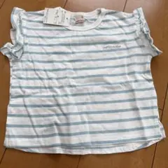 新品　タグ　petit main プティマイン　ボーダーTシャツ　トップス