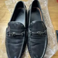 COACH ブラック ローファー　28.0cm
