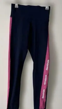 Reebok ハイウエストレギンス ネイビー/ピンク