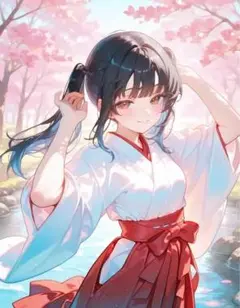 AIイラスト　美女 L版サイズ 1点物 A35