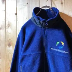 ss3960 LANDS’ END ランズエンド フリースジャケット 紺 S