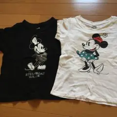 ユニクロ　ミッキー　ミニー　半袖