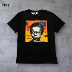 【1219】Nas ナズillmaticH&MラッパーTシャツ半袖黒Mサイズ