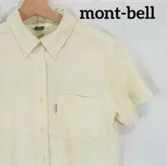 ☆美品☆ mont-bell モンベル　シアサッカー 半袖シャツ　Lサイズ