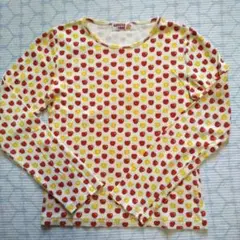 リンゴ柄　カットソー