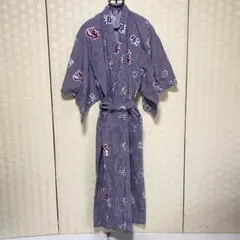 p 浴衣 櫻井商事 日本製 Mサイズ 紺 ネイビー ゆかた メンズ