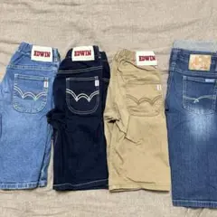 EDWIN ハーフパンツ 140サイズ 3色セット&mpsの4点まとめ売り