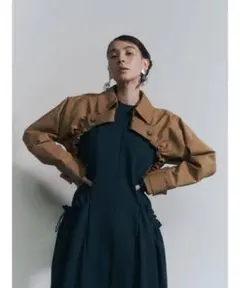 美品　un3d TRENCH SHRT ショートブルゾン　トレンチ