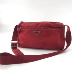 PRADA プラダ ショルダーバッグ カメラバッグ 三角プレート 白タグ
