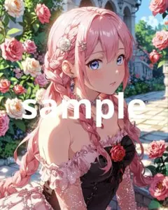 A4サイズ　ポスター　AIイラスト　美麗　アニメ　アニメイラスト　No.248
