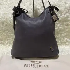 美品✨ペレボルサ 3way リュック ショルダーバッグ オールレザー グレージュ