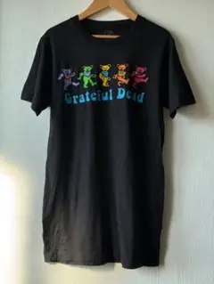 Grateful Dead ダンシングベア ブラックTシャツ プリント バンT