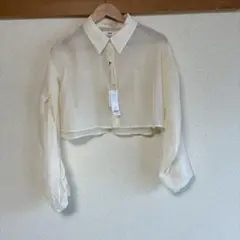 WEGO クリーム色 クロップドシャツ F
