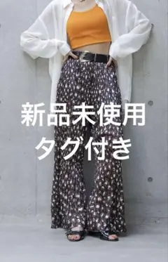 8/5まで PAGEBOY アソートプリーツパンツ レオパード