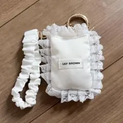LILY BROWN リリー ブラウン レースポーチチャーム キーホルダー