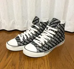 VETEMENTS 18SS PRINTED CANVAS ハイカットスニーカー