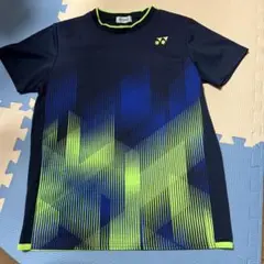 YONEX バドミントン シャツ Mサイズ ネイビー/グリーン