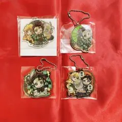 鬼滅の刃 ぴた！でふぉめ アクキー 炭治郎 伊之助 善逸 かまぼこ隊 4点セット