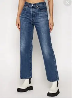 LevisPremium RIBCAGE STRAIGHT ANKLE デニム