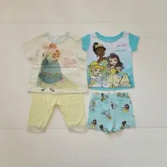 ディズニー プリンセス Tシャツ ズボン セット 80 90