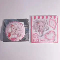 ꒰ アリス 勝利の女神nikke 中国限定 アクリルスタンド 缶バッジ ꒱