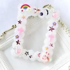 トレカケース　ホイップデコ　うさぎ　天使　ピンク　白　現品　B8 平成　y2k
