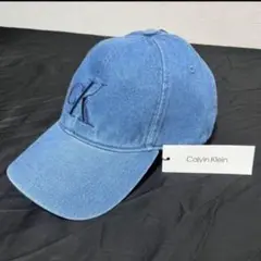 Calvin Klein カルバンクライン ck デニムキャップ ブルー