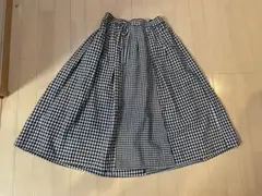 ママイクコ★チェックフレアスカート