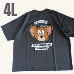 トムとジェリーTシャツ　メンズ　グレー