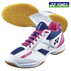 新品YONEX SHB670 パワークッション ホワイトピンク♡23.5cm