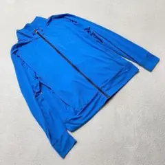 ジップアップジャケット ブルーポリエステル混L